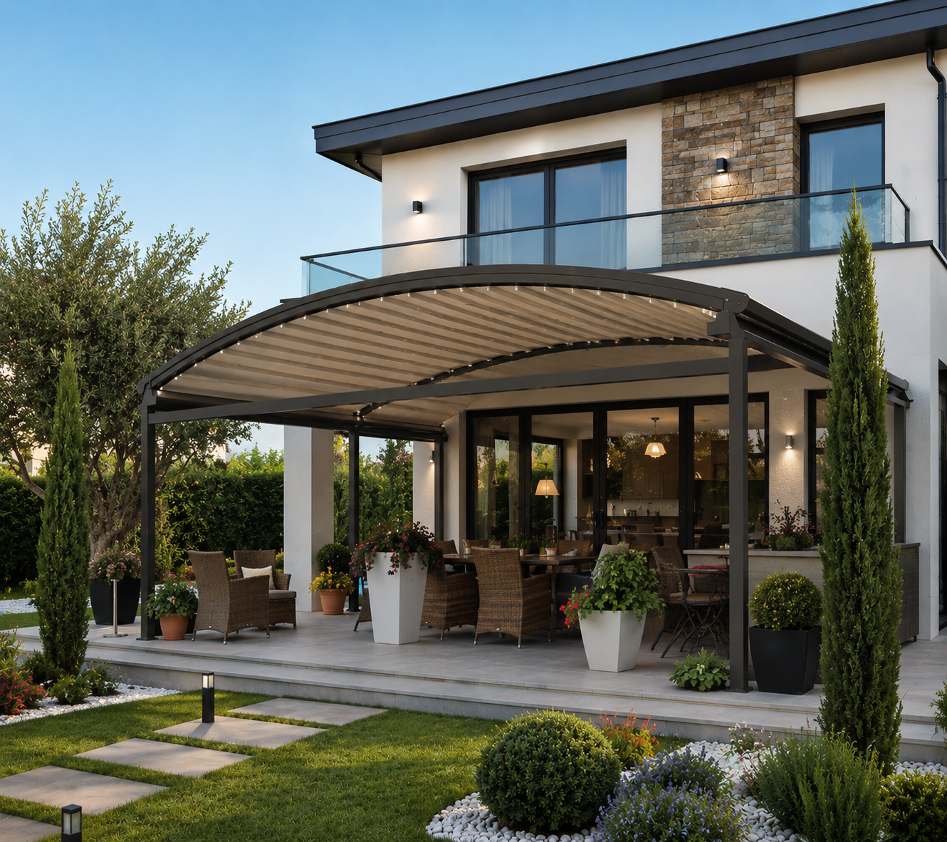 Çeşme Motorlu Pergola